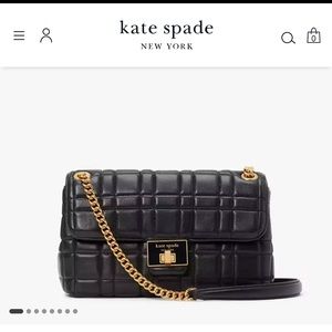NWOT Kate Spade Evelyn Quilted Medium Convertible Shoulder Bag AND card holder